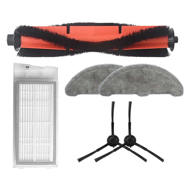 

Mops Cloths Rag Rolling Main Brush Side Brush HEPA Filter For Roidmi EVE Plus Robot Vacuum Cleaner Parts