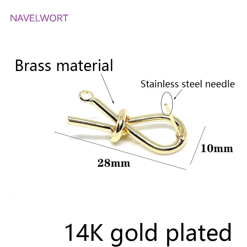 Швензы для сережек из нержавеющей стали с золотым покрытием 14 к