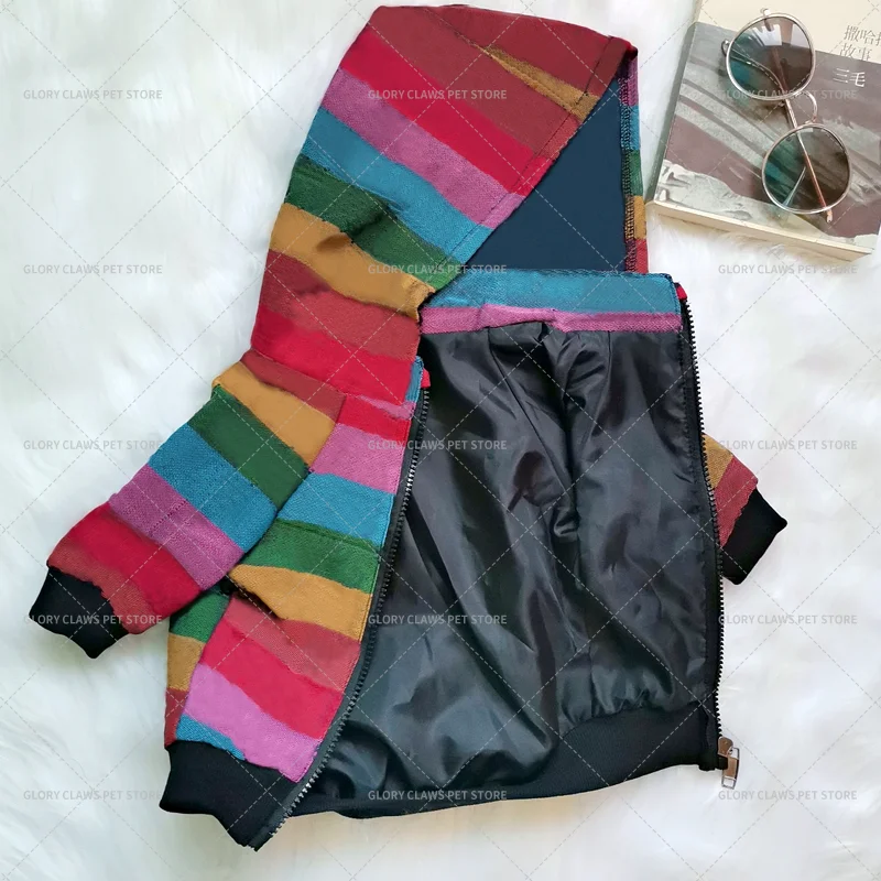 

Designer Color Pet Dog Jacket Thin Dog Clothes Hoodie Small to Medium Dog French Bulldog Chihuahua Teddy Pug Clothing Coat CL008