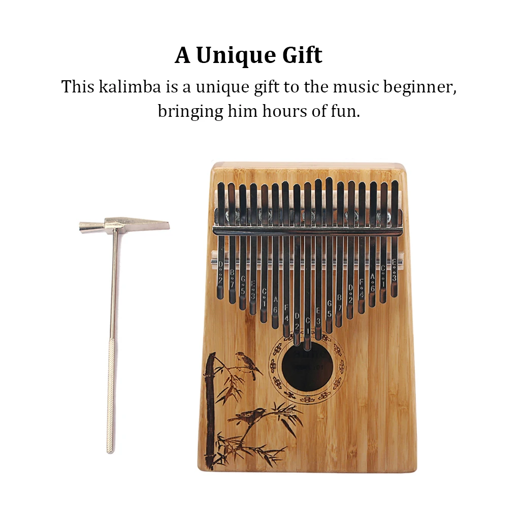 

17 Key Kalimba Learner Practicing Kalimbas Beginner 17-key Fingers Piano