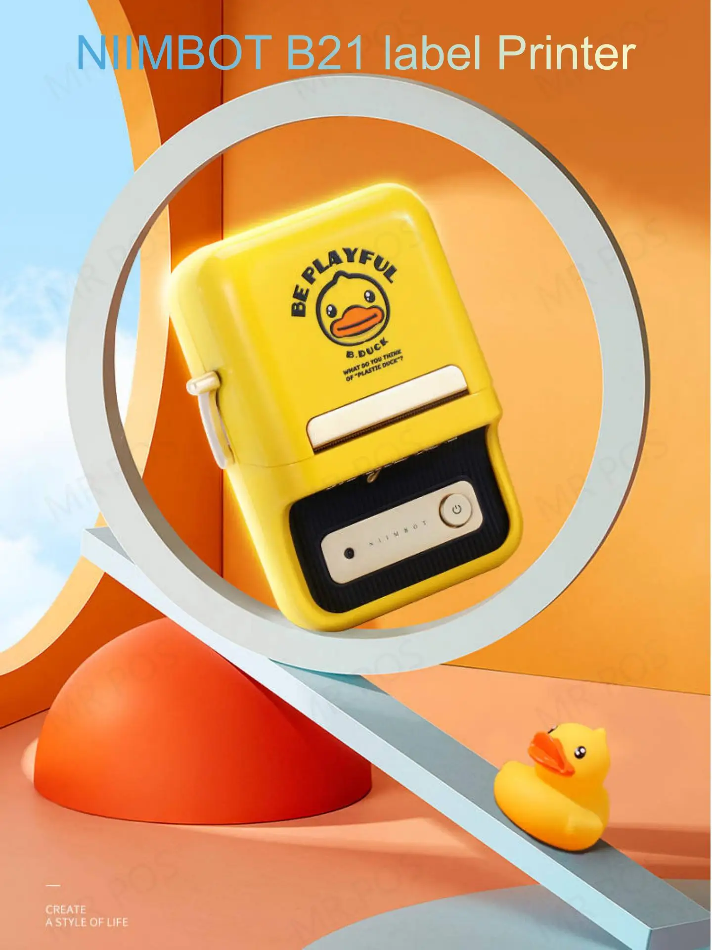 

Принтер для этикеток Niimbot, беспроводной портативный принтер для этикеток штрих-кодов для Android iOS