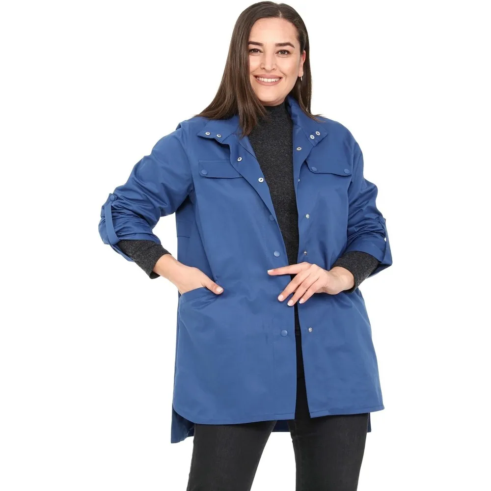 

Тренчкот Dorlie большого размера с разрезами по бокам, рукавами-карманами