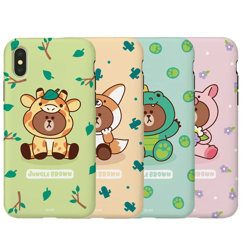 

Двухслойный чехол Linefriends для Apple X / XS XR