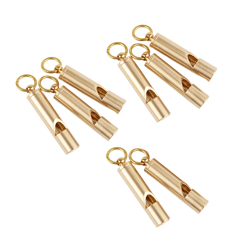 

8 PCS Safety Whistle Fishing Kit Loud Hiking Survival Tools Titanium Camping Dog Training Double Tube Whistles