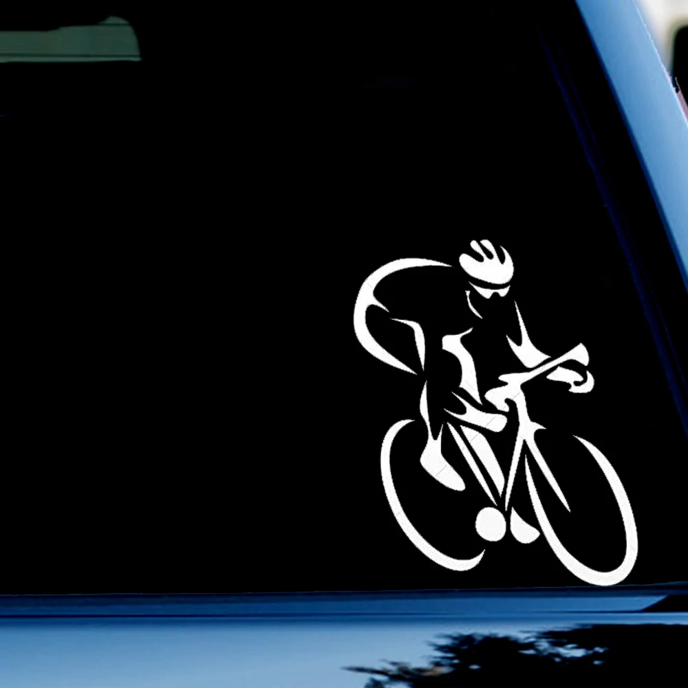

6-дюймовые (широкие) наклейки на велосипедные двери, мотоциклетные наклейки для автомобиля, грузовика, окна, бампера белого цвета