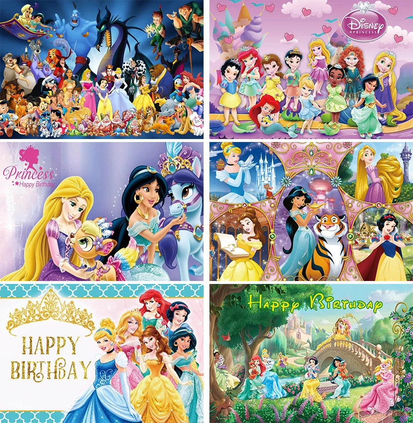 

Princess Backdrop Pink Baby Shower Backdrop for Girl 1st Birthday Photography Background Princess Birthday Party Decoration