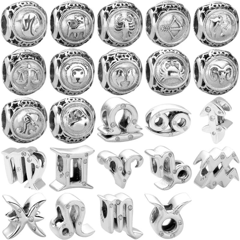 

Оригинальный сверкающий ажурный браслет с двенадцатью созвездиями со стразами, подвеска для модного браслета, ювелирные изделия «сделай сам»