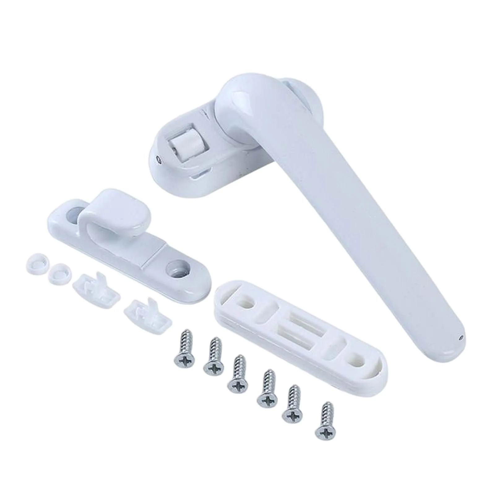 

Ручка поворотного замка, дверная ручка, универсальные алюминиевые оконные ручки, аксессуары для левой/правой двери для двери с двойным остеклением