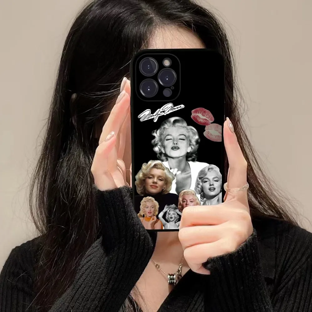 Силиконовый мягкий чехол для подушки Marilyn Monroe iphone 15 14 13 12 11 Pro Mini XS MAX 8 7 6 Plus X XR