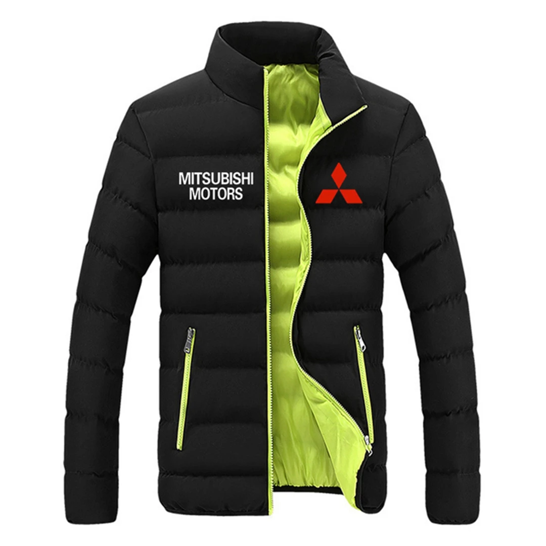 2022 хлопковая рубашка MITSUBISHI MOTORS на молнии Классическая модная мужская теплая