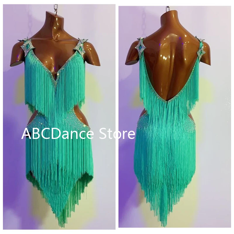 Женское платье для латиноамериканских танцев танцевальное и британских
