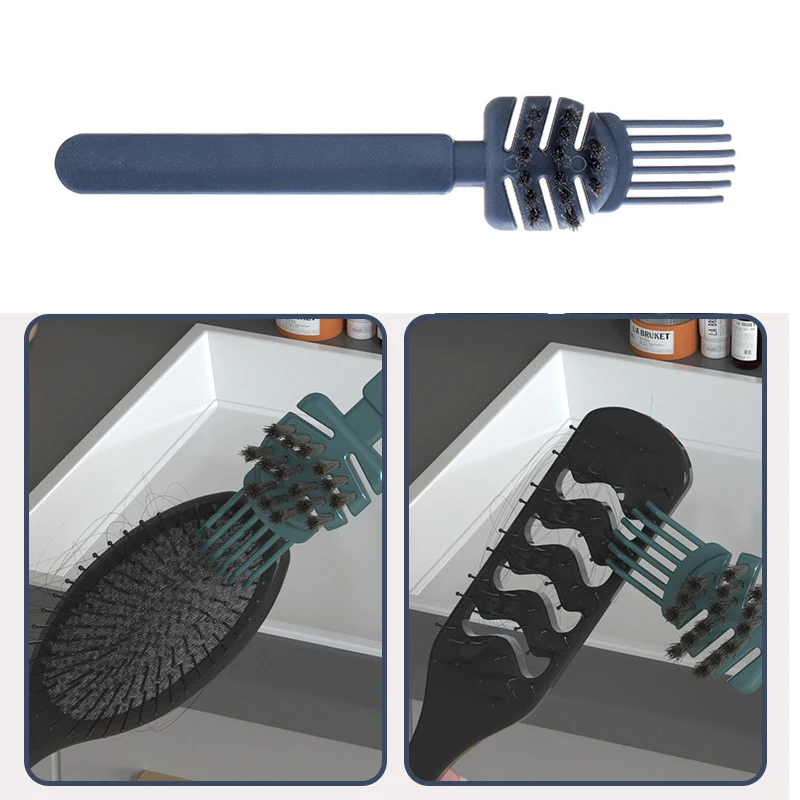 

Home hair comb cleaning brush 2 in1 comb cleaning claw tool salon barber shop cleaning hair airbag-comb cleaner edge brush