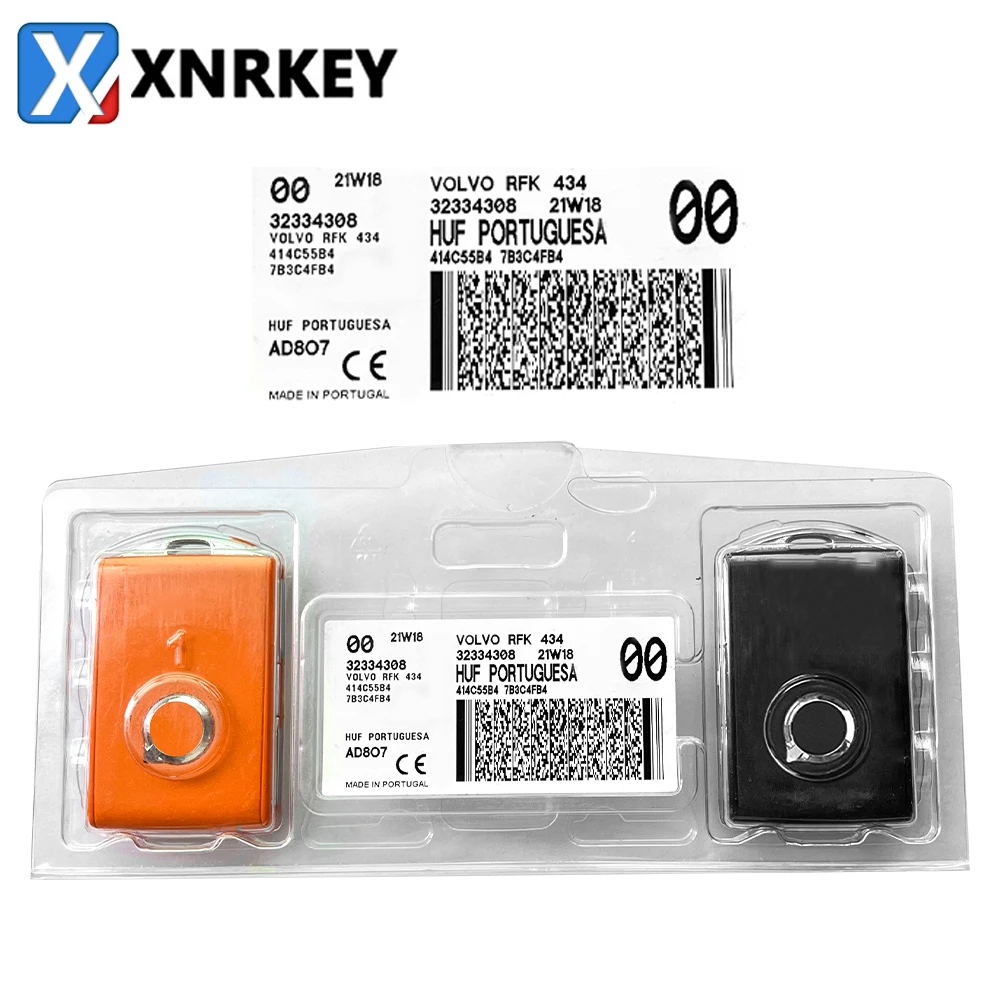

XNRKEY Original 4 Button Smart Remote Car Key 8A Chip 433Mhz for Volvo S90 S60 S40 XC60 XC90 2016-2021 OEM Keyless Go 32334308