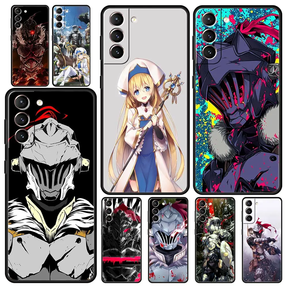 

Goblin Slayer Anime Phone Case For Samsung Galaxy S23 Ultra S22 S21 S20 FE 5G S10 S10E S9 S8 Plus Note 20 Black Silicone Cover