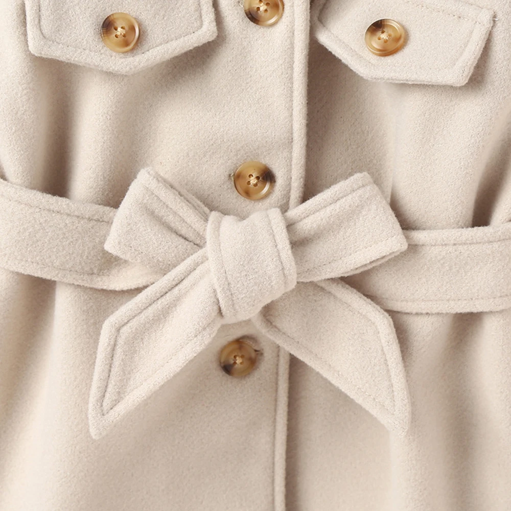 KISKISSING Girl Children's Coat Autumn Solid Toddler Winter Jacket Clothing for Kids Outerwear Fashion Children Coat Girls 2022