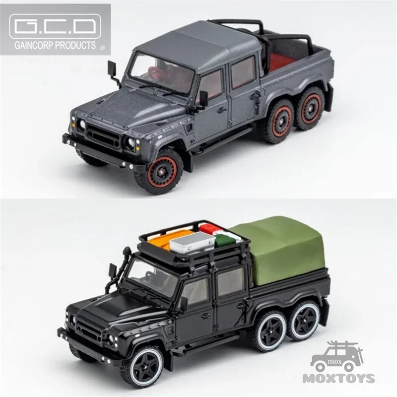 Литая под давлением модель автомобиля GCD 1:64 Land Rover Defender 6x6 Pick up