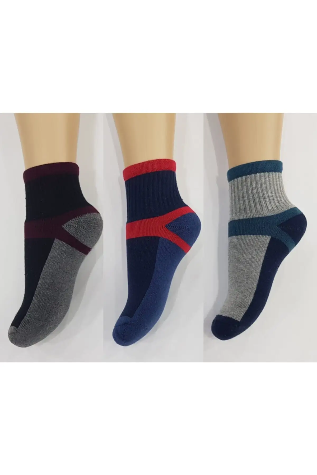 

Носки хлопковые мужские/Детские, зимние плотные носки в полоску, с круглым рисунком, черные, темно-синие и дымчатые, 3 дюйма, комплект из плот...