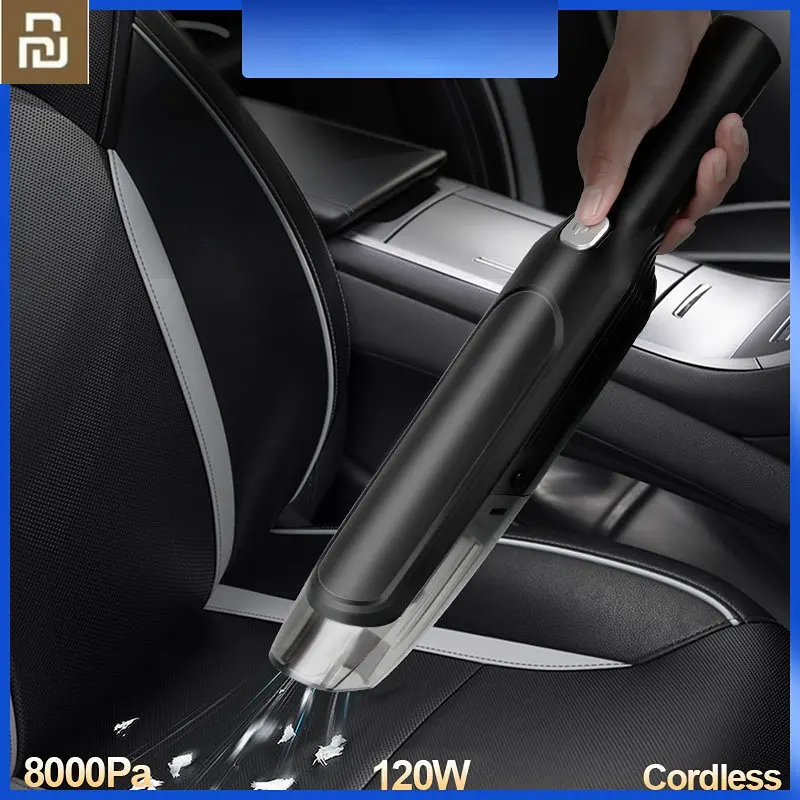 

YOUPIN Auto Stofzuiger Draadloze Mini Auto Thuis Huisdier Schoonmaken Handheld Draagbare Vacum Cleaner Met 4000Ma Batterij