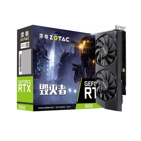 Видеокарта ZOTAC RTX 3050 8GD6 8 ГБ, графическая карта RTX3050 8G GPU