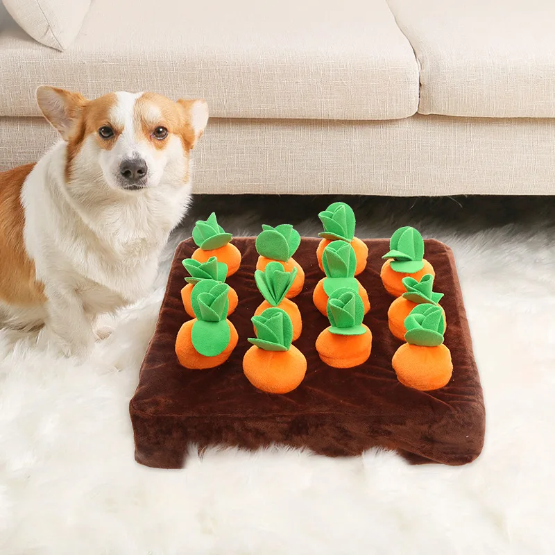 

Dog Toy Pulling Radish Built-in BB for Bite Resistance, Teeth Grinding, Self Hi, Soothing, Smell Pad, Pet Supplies