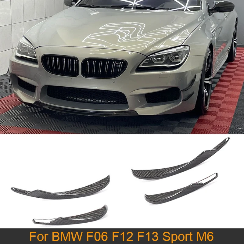 

Автомобильные ласты для переднего бампера, разветвители, канала для BMW 6 серии F06 F12 F13 Sport M6 2013-2016, передний бампер, вентиляционное отверстие, о...