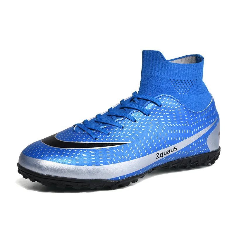 Adult Professional FG/TF Soccer Shoes Non-Slip Long Spike Football Boots Young Kids High Ankle Cleats Grass Soccer Sneakers