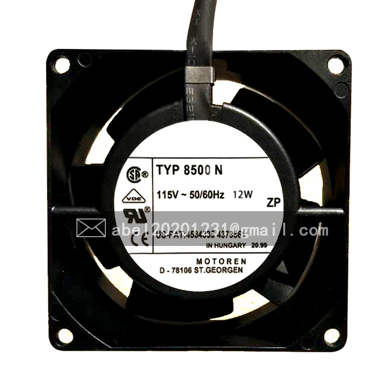 

BRAND NEW ORIGINAL TYP 8500N 8500 N AC 115V 11W/12W COOLING FAN 8038 8CM 80*80*38MM