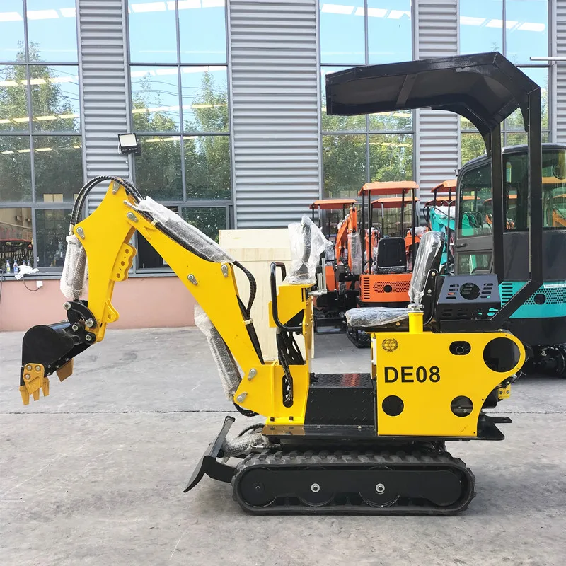 Гусеничный мини-экскаватор с навесом/0 8 т/1 2 т