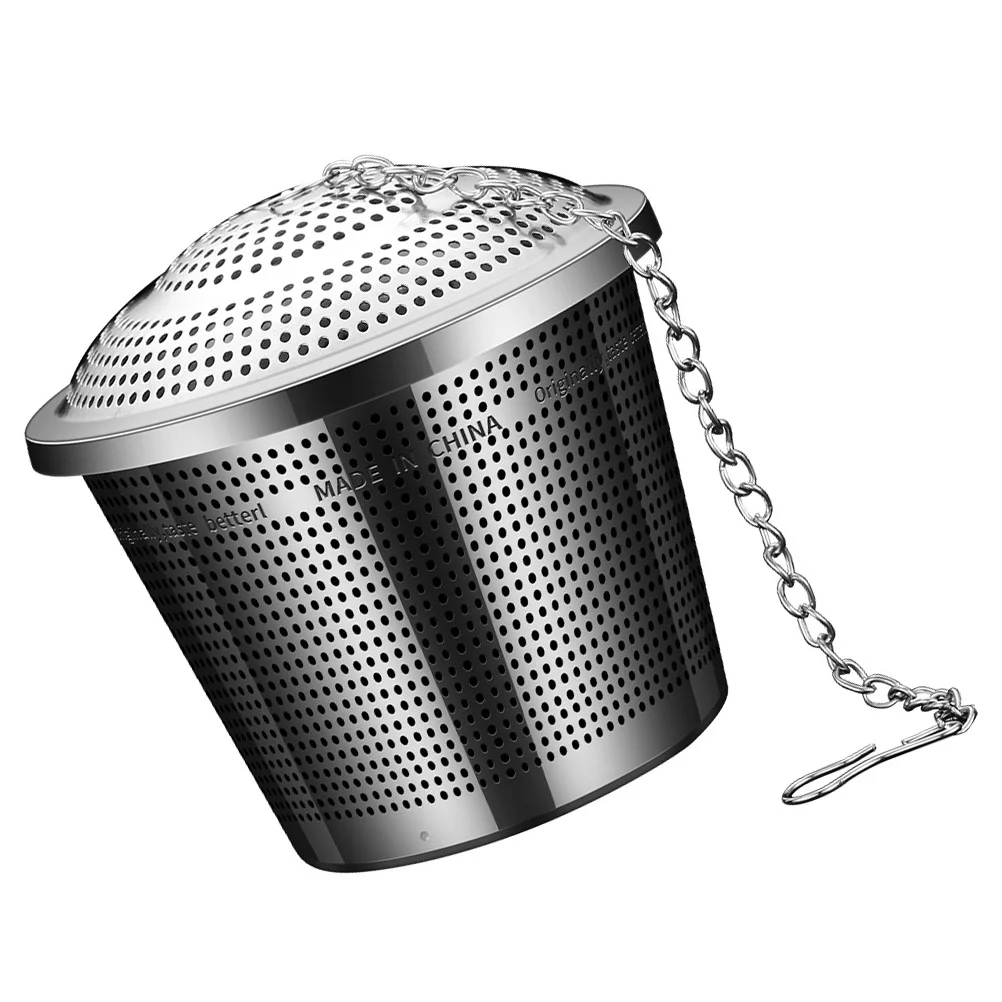 

Tea Strainerinfuser Filter Seasoning Loose Mesh Leaf Basket Cooking Steel Stainless Steeper Fine Soup Diffuser Metal Stew