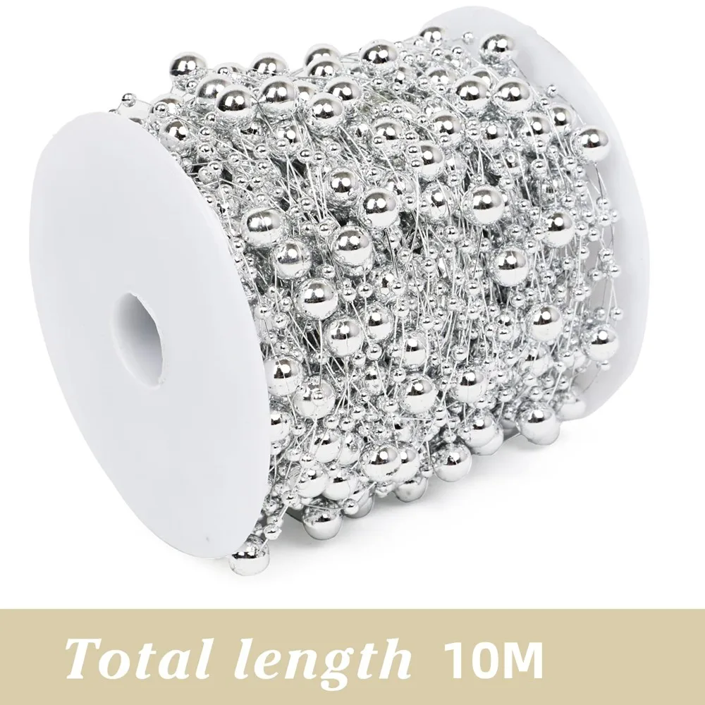 

Рождественская гирлянда D&D серебристая 10 м