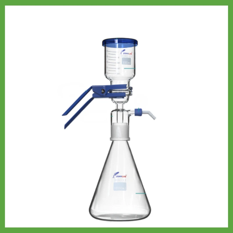

Solvent Filtration Apparatus Lab Equipment 1000ML Glass Sand Core Vacuum Filter Unit Device With 300ML Filter Cup & Rubber Tube