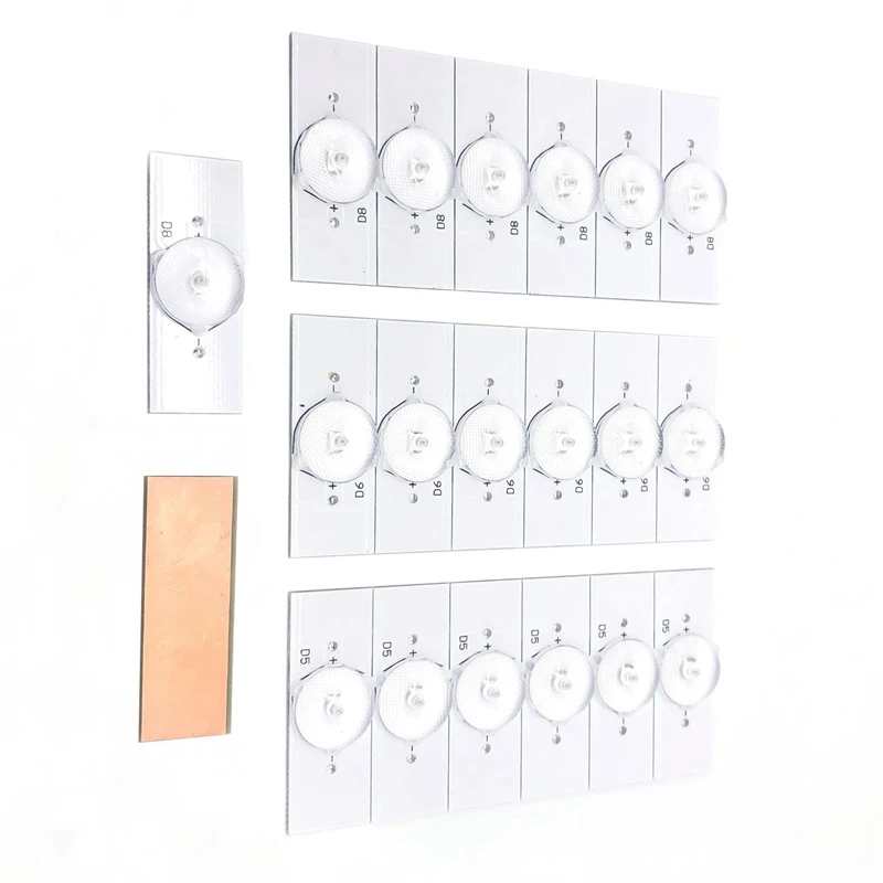 

Светодиодные лампы SMD 3 в с оптической линзой, 20 шт.