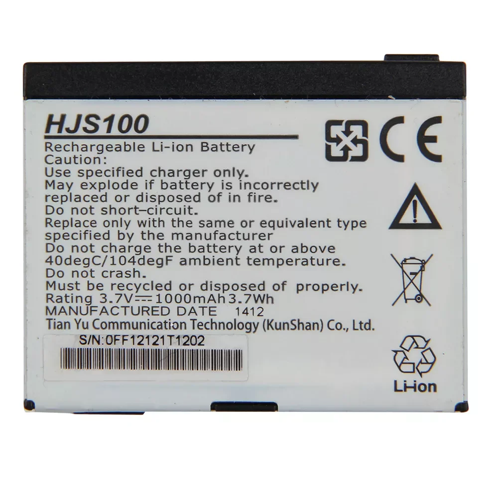 

NEW Original Replacement Battery For Becker HJS100 HJS-100 M015 GPS 338937010208 HJS100 Genuine Battery 1000mAh