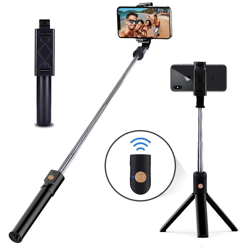

Портативная беспроводная Bluetooth селфи-палка складной мини-штатив с дистанционным управлением затвором для IOS Android смартфона Селфи