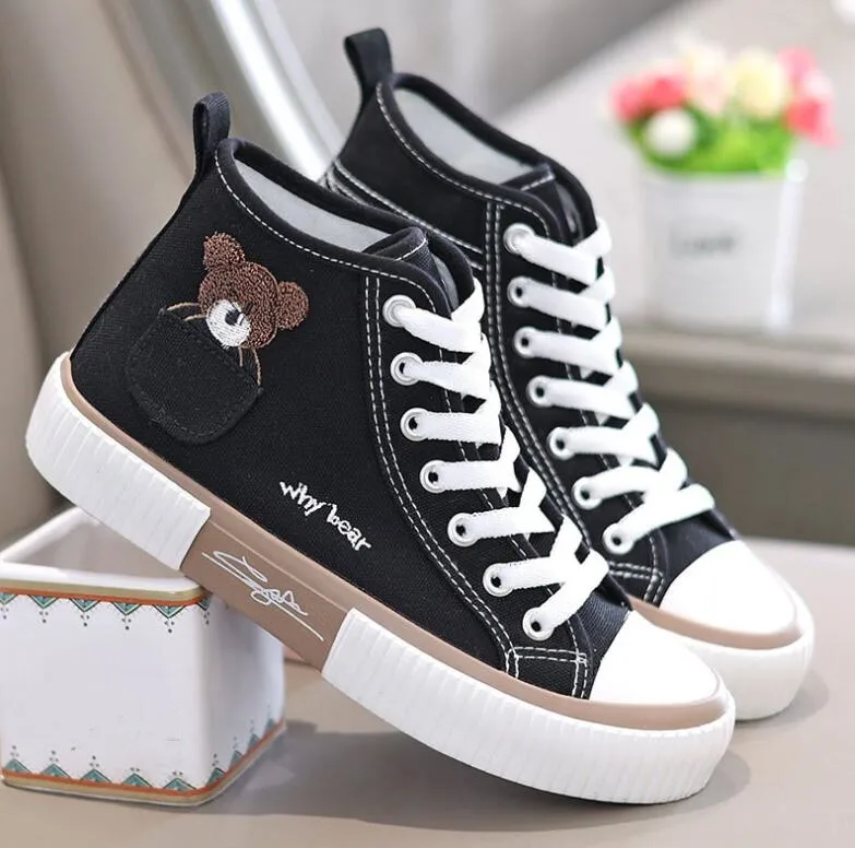 

Кеды женские с высоким верхом, холщовые кроссовки, на шнуровке, Повседневная дышащая обувь, весна-лето 2023