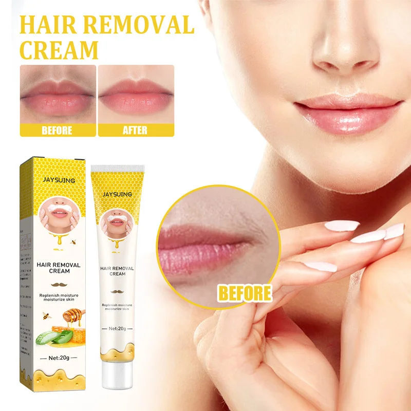 Lip Hair Removal Cream Gentle Permanant Painless Hair Remover For Lips Armpit Legs And Arms Hair Removal Body Care Product