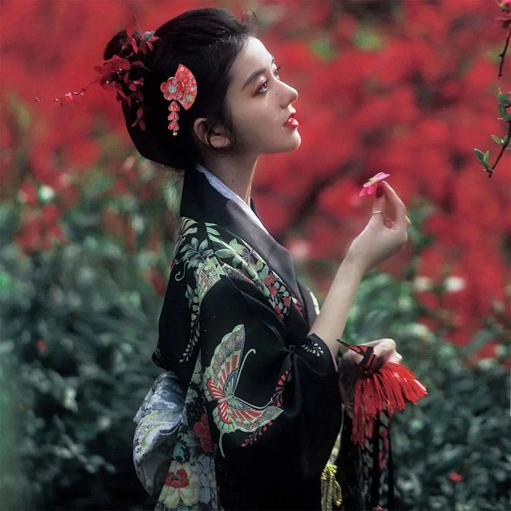 Заколка для волос Сакура с веером