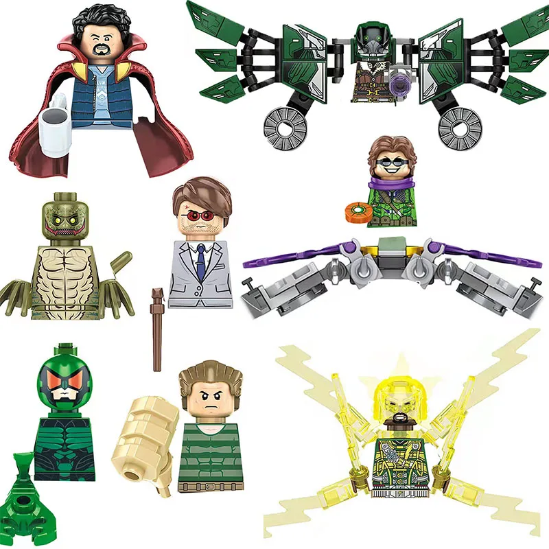 Конструктор серии Супергерои DISNEY Фигурка Доктор электроосьминог паук-Гвен миль