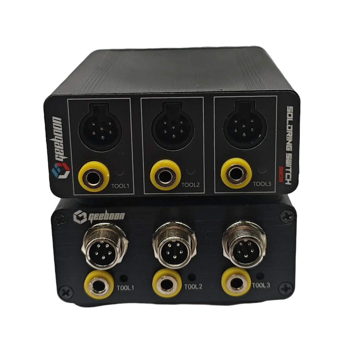 Фото Паяльная станция GEEBOON SW03 (TA305/TC22/JBC) с 3-канальным переключателем, многоканальным расширением и 3 рабочими станциями №5