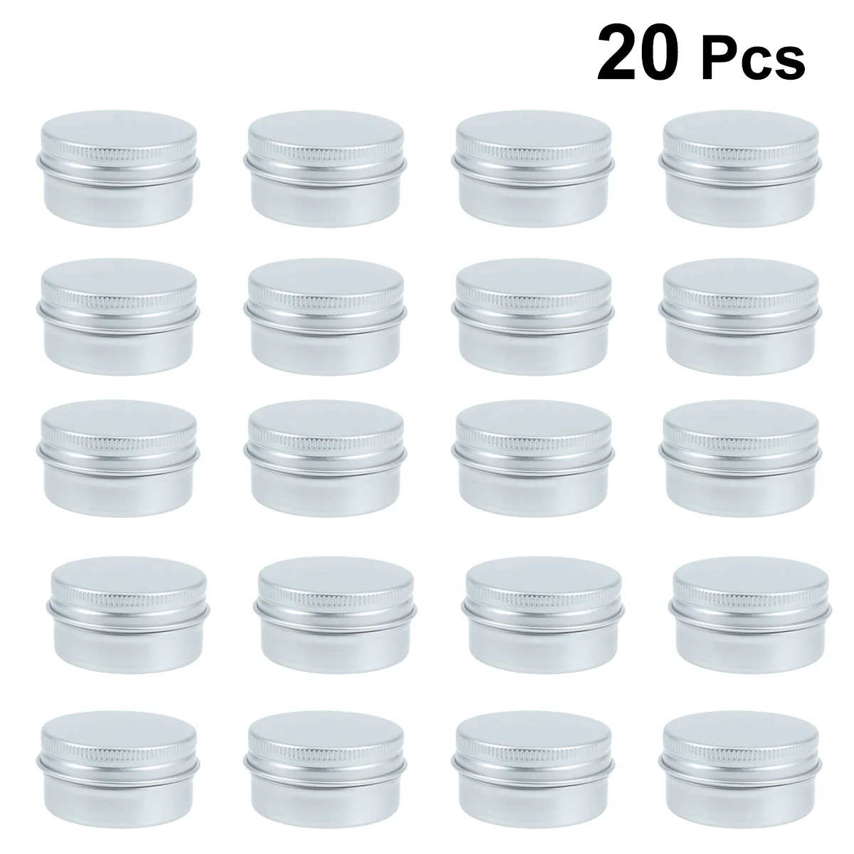 

Tin Jars Containers Empty Tins Aluminum Travel Cream Lip Jar Balm Screw Metal Lids Can Pot Makeup Sample Round Pots Cans Bottle