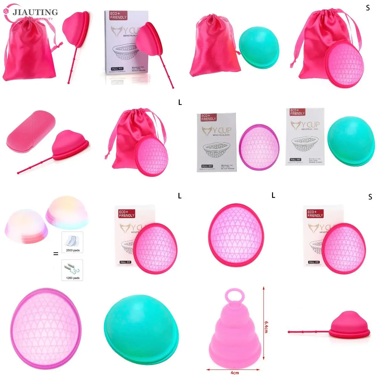 

1PCS Menstrual Disc With Flat-fit Design Extra-Thin Sterilizing Silicone Menstrual Cup Period Copa With Silicone Case For Women