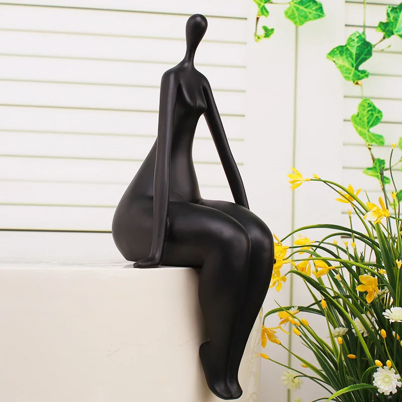 

Female Abstract Nude Figurine Minimalist Resin Body Art Sculpture Model Statuette Gift and Craft Decoration Ornament Desktop