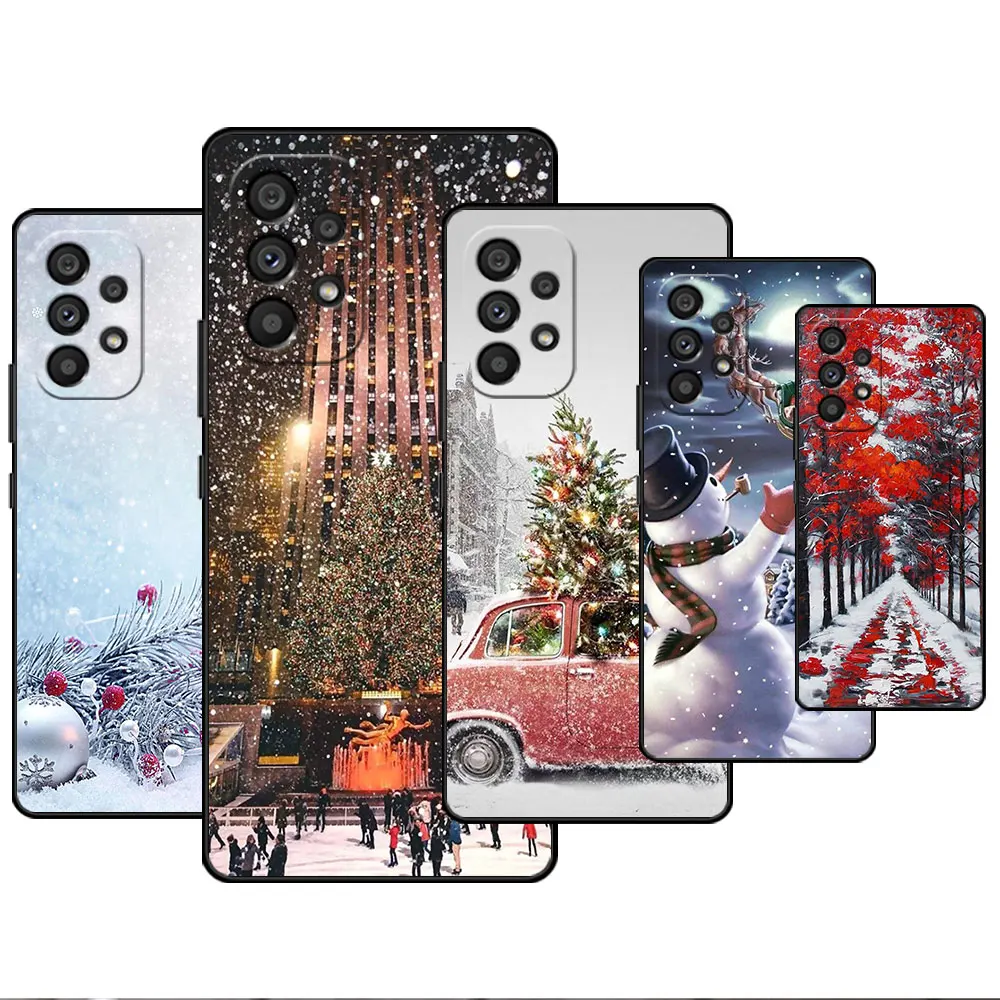 

Winter New York Central Hard Case For Samsung Galaxy A52 A12 A51 A51 A32 A71 A21s A31 A02s A72 A22 A42 A02 A13 A41 Phone Cover