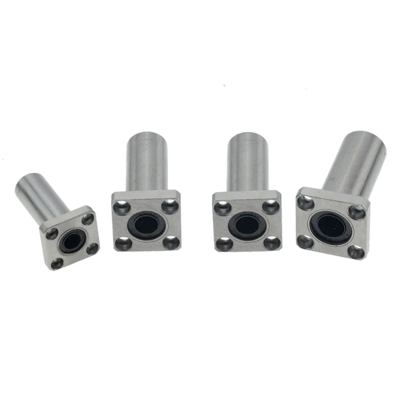 

4PCS LMK10LUU LMK12LUU Long Type 10MM 12MM Flange Linear Baring CNC Linear Bush