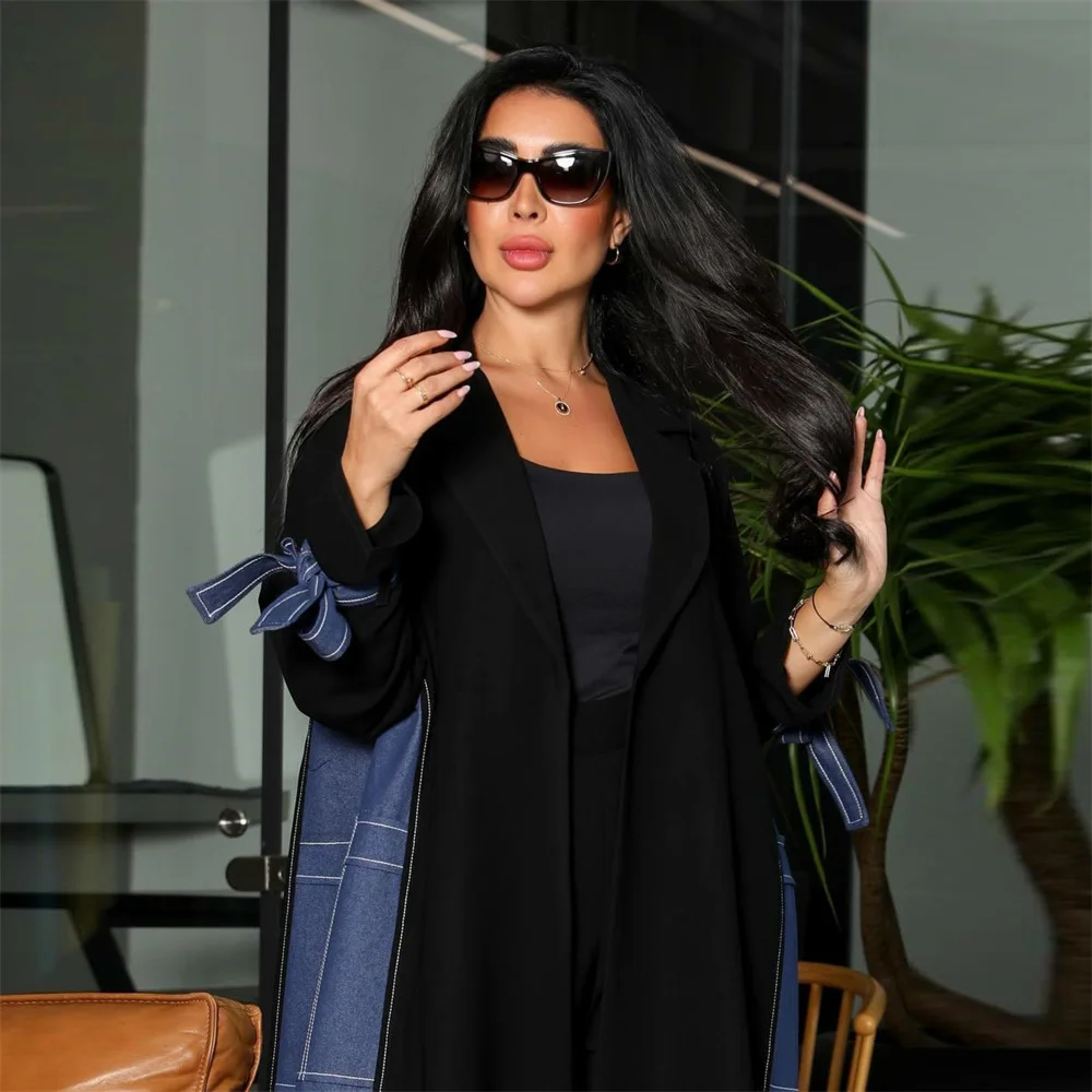 2024 Рамадан Ид скромная черная Абая Дубай арабские мусульманские абайи для женщин