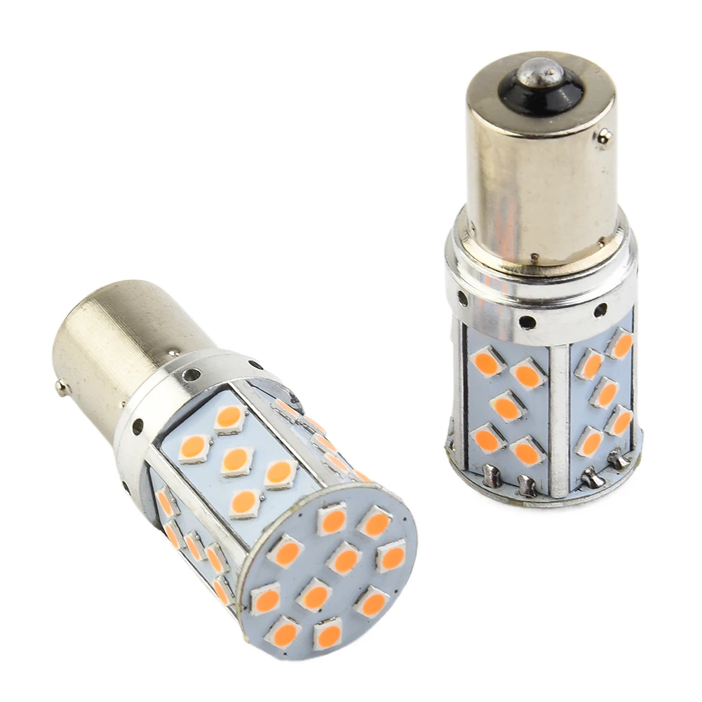 2 светодиодных лампы без Hyper Flash Amber BAU15S 7507 PY21W 1500 лм 9 30 В идеальная замена ламп