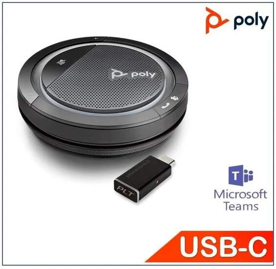 Фото Poly Calisto 5300-M с USB-C и Bluetooth-адаптером BT600, портативная персональная гарнитура для Teams, сертифицированная, простое подключение №4