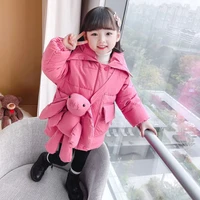 girls coat jacket cotton%c2%a0outwear overcoat 2022 casual warm thicken plus velvet winter breathable childrens clothing