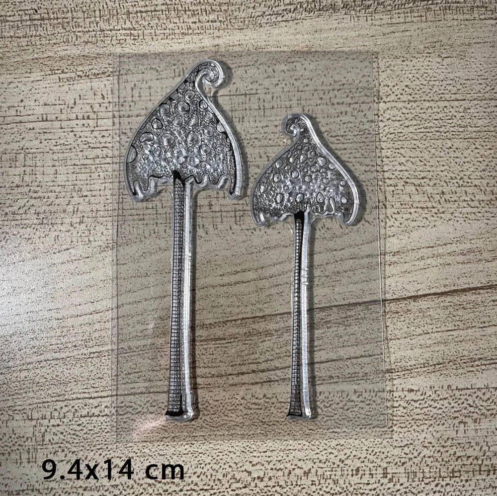 

Mushroom Plants Clear Stamps for DIY Scrapbooking Card Transparent Silicone Stamp Making Photo Album Crafts Decoration