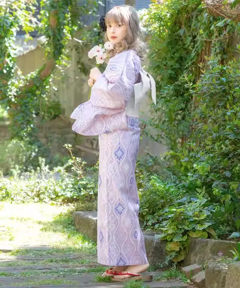 Японское новое официальное кимоно в стиле ретро одежда для фотосъемки из хлопка